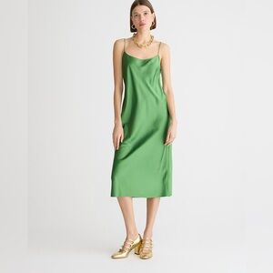 J.Crew Gwyneth slip dress in luster charmeuse BV496
